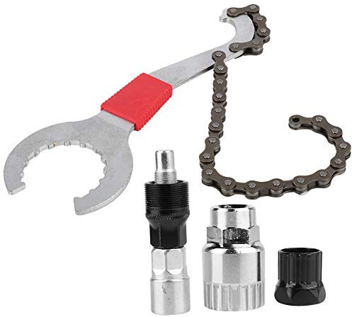 4 Stück Fahrrad Kassette Removal Tool, Fahrrad Kettenpeitsche, Zahnkranzabzieher Ritzelabnehmer Kassettenabzieher Fahrradwerkzeug Schraubkranz Kassetten Rotor Sperrring Ausbauwerkzeugsatz