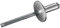 GOEBEL® - 250 x Blindnieten Aluminium/Stahl (Ø x L) 5,0 x 16,0 mm mit Großkopf - Großkopf Niete - Popniete - STANDARD