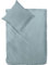 Decoper ® Mako-Satin Bettwäsche aus 100% Baumwolle | Atmungsaktiv & kuschelig weich | Farbe Graugrün | 2 teilig - 155 x 220 cm + 80 x 80 cm