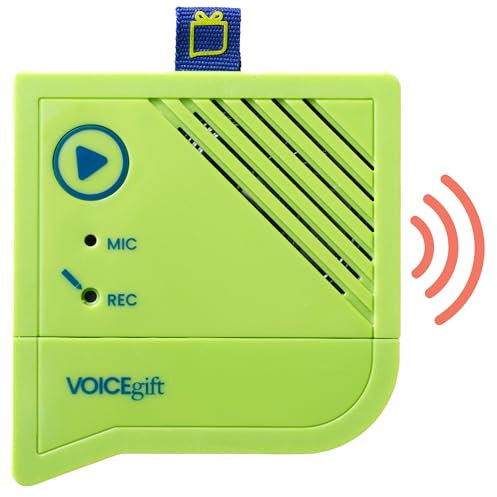 Inserto registratore vocale migliorato Voice-over per messaggi personali, dispositivo di registrazione audio di alta qualità da 60 seconds (1 confezione)