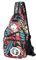 VARLIVOO Mode Damen Sling Bag Crossbody Bag Frauen Schultertasche Umhängetaschen Hiking Reisen Sling Rucksack Wasserdicht Polyester Rot B