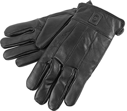 AC Milan 143057 Lederhandschuhe, Schwarz, XL für Herren