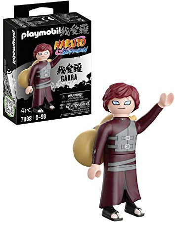 PLAYMOBIL Naruto Shippuden 71103 Gaara, kreativer Spielspaß für Animefans mit tollen Details und authentischen Extras, 4-teilig, ab 5 Jahren
