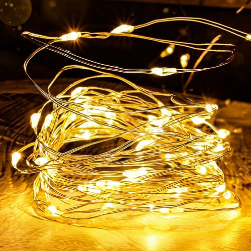 FREMON Lichterkette, 8 Beleuchtungsmodi Weihnachtsbeleuchtung, Warmweiß LED lichterkette innen und Außen, Memoryfunktion Fairy Lights mit Weihnachtsdeko, Baum, Party, Hochzeit, Zimmer Deko(1Stück 15M)