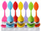 WADY 4pcs Silicone Handle Tea Infuser Set, Leaf Shaped, Multicolor
