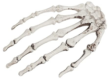 Haarspange mit Skeletthand für Halloween Kostüm | Horror Haarklammer | Gothic Haarclip | 16x10cm