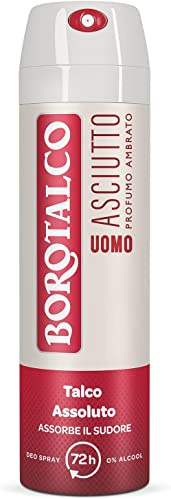 Italian Gourmet deodorante spray uomo Deospray Amber Dry Talk Men 6 x 150ml | Senza alcool, assorbe sudore; trockener Schutz mit bernsteiniger Note für, Gesamtnettogewicht 900 ml + Kostenlos Polpa 400g