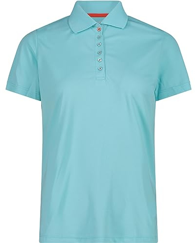 CMP Damen Polo T-Shirt, Acqua-Campari, 36