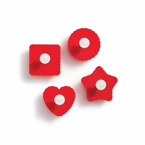 King Arthur Baking Company Thumbprint Pop Out Cookie Cutters, 4 Piece Set, For Embossed Thumbprint And Filled Cookies For Holiday And Everyday Baking