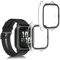 kwmobile 2X Custodia Rigida Smartwatch Compatibile con Garmin Venu Sq 2 Music/Sq 2 Cover - Case Vetro Temperato Orologio Fitness - Trasparente