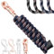 Esposita Führstrick Anbindestrick Solid Champion Edition mit Panikhaken oder Karabinerhaken, Snaphaken, Strick (Navy/Rosegold, Panikhaken)