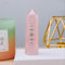 AtkitS Natural Crystals Point Wand Healing Rose Quartz Amethyst Column Chakra Eclipse Symbol Home Decoration Craft Precious Stones (Color : Rose quartz)