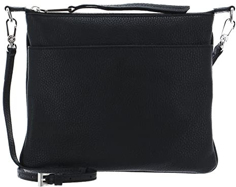 Abro Leather Adria Crossbody Bag Onefold Black/Nickel
