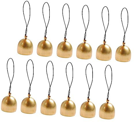 Cabilock 48 STK Die Klingel Massenhandwerk Kleine Retro-Glocke Rustikale Hochzeitsdeko Freiheitsglocken Schaf Glocke Christbaumschmuck Jingle Bells Weihnachten Haustier Legierung Schmücken