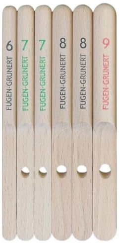 FUGEN-GRUNERT® Profi Glättfinger Silikonabzieher Nachkauf-Set 6-teilig | mit den meistgenutzten Größen (Nachkauf-Set)