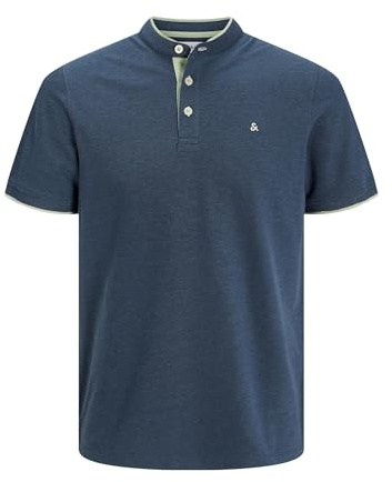 JACK & JONES Jjepaulos Mao Polo SS Noos, oceanview, XS Hommes