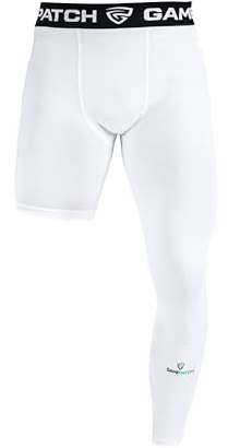 Gamepatch Einbeinstrumpfhose links, Beinmuskelerholung und Unterstützung, Schnelltrocknungstechnologie, Herren, Damen, Kinder