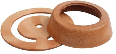 Leather Pitcher Pump Repair Kit Leather Lower Valve Leather & Cup Leather for Pitcher Spout Pump Hand Press Pump (2pcs)