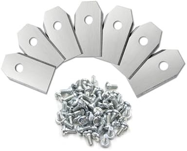 35 * 18 * 0.6mm Lawn Robot Blade Gold Silver Lawn Mover Replacement Blade For Gardena Husqvarna Yardforce Garden Tools(Silver 30pcs 0.6mm)