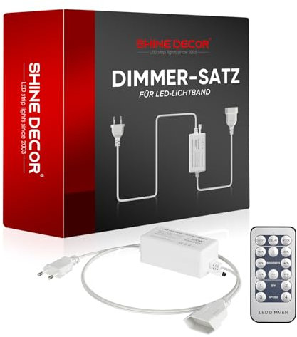 Shine Decor Dimmer Controller Pack mit Fernbedienung LED-Streifenleuchten & LED-Neon-Lichtschläuche
