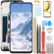 YHX-OU Pantalla Negra de 6,74 Pulgadas con Marco para Realme C53 RMX3760, Pantalla Táctil LCD, Digitalizador, Montaje de Cristal con Herramienta