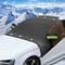 iZoeL Windschutzscheiben Auto Winter Frontscheibe mit Magnet Sonnenblende,große magnetische Auto Abdeckung Wasserdicht Scheibenabdeckung schützt vor Wind, Schnee, Staub, Frost, Sonne– 225 x 164 cm