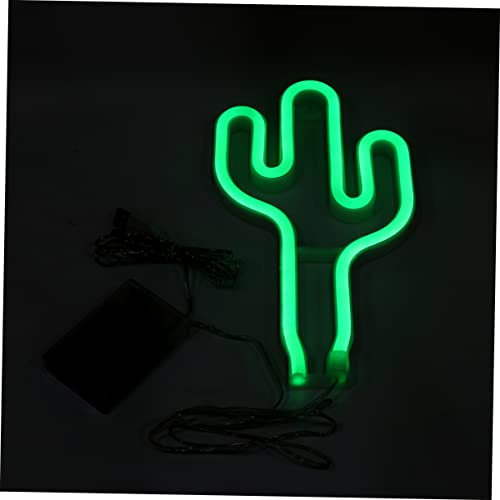 SEWOART Lámpara De Neón Cactus Led Arte De Pared Creativo Luz De Noche De Neón Sin Electricidad