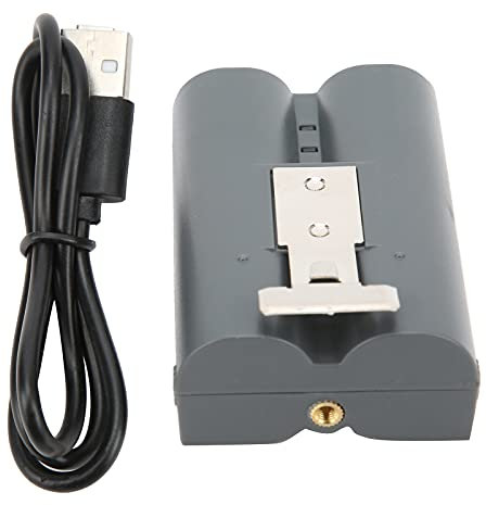 Ring Doorbell Battery,High Capacity Lithium Battery with 6040mAh Doorbell Battery,Plastic Alloy Material Replacement for Video Ring Doorbell with Charging Cable,Grey,1 pcs