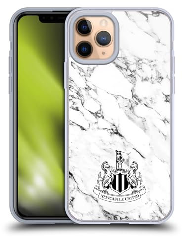 Head Case Designs Offizielle Newcastle United Football Club Weißer Marmor Wappen Soft Gel Handyhülle Hülle kompatibel mit Apple iPhone 11 Pro