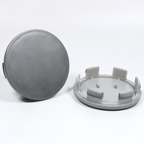GTME 4 Nabendeckel Nabenkappen für Honda Civic X Coupe 2016-2019 2020, ABS Kunststoff Aluminium Felgendeckel Nabenkappe Radkappen Felgenkappen Radnabenabdeckung,Grey-58mm