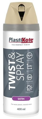 SuperGift.com 400ml, Satin Finish Spray Paint (1, Warm Grey)