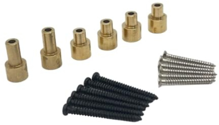 predolo 6 Stück RC Car Shell Column Zubehör Montageset Ersatzhalterung Höhenverstärkte Säule Langlebige Metallkomponenten für MN82 LC79 RC Modellautos