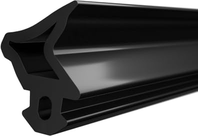 DQ-PP Fensterdichtung – Schwarz – 50m – S-1110 – Für DECEUNICK PVC Fenster – Gummidichtug Dichtband – Kunststofffensterdichtungen – Profildichtung Türdichtung