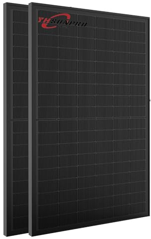 ALLDREI® Solarpanel 900W Bifazial Glas, 2 Stück 450Wp Solarmodul SunPro für Balkonkraftwerk, PV Panel für Photovoltaik Komplettanlage, 0% MwSt.