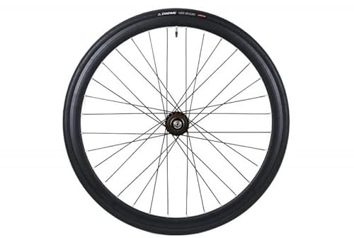 Santafixie Singlespeed Hinterrad 30 mm inkl. Reifen & Schlauch – 700C Aluminium, Flip-Flop Nabe, Fixie & Freilauf (Schwarz)