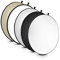 Walimex 5in1 Faltreflektor Set 107 cm (inkl. Transporttasche) wavy gold/silber/weiß/schwarz/transparent