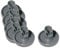 Lot de 8 roulettes panier inférieur Lave-vaisselle 50286965004 ARTHUR MARTIN Lave-vaisselle 50286965004 ARTHUR MARTIN