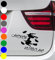 wDesigns Autoaufkleber Hexe HEXENKUTSCHE Fledermaus Tuning Aufkleber Sticker Sprüche