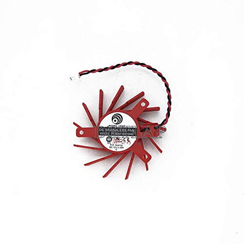 DBTLAP Laptop CPU fan Compatible for ATI HD5550 HD5570 HD5670 V4800 Graphics Card Cooling Fan POWER LOGIC PLB05710S12HH 50mm 27mmx35mmx35mm 12V 0.30A 2Wire