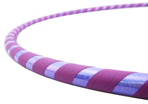 The Spinsterz Beginner Hoop: Weighted Fitness Hula-Hoop for Adults Weight Loss, Waist Exercise Ring for Cardio & Core, Adjustable Quality Detachable Hula Shaper for Beginners, Made in USA - Iris