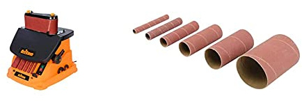 Triton TSPST450 Levigatrice a Mandrino Oscillante, Arancione + Triton, Set di bussole abrasive in ossido di alluminio, 6 x 240 6 pz.