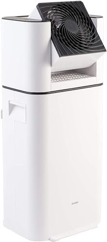 Woozoo, Deshumidificador y ventilador oscilante 2-en-1, 21m², 590W, Depósito de 2,5L, Temporizador, Silenciador - Dehumidifier with Circulator DDC-50 - Blanco