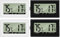 Thlevel 4 Stücke Mini LCD Digital Thermometer Temperatur Luftfeuchtigkeit Tester Hygrometer für Kühlschrank Innen