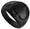 OAKKY Herren Glücklich Poker der Pik Ring Rostfreier Stahl Retro Punk Gotisch Biker Schmuck Cocktail Kasino Halloween Bands Schwarz Größe 65 (20.7)