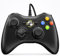 VOYEE Mando para Microsoft Xbox 360, con cable, compatible con Xbox 360 Slim/PC Windows 10, 8 y 7 (negro)