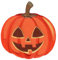 PatchMommy Jack-O'-Lantern Pumpkin Halloween Patch, Iron On/Sew On - Embroidered Applique Motif for Children Kids Baby