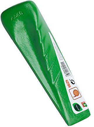 GEOLIA - Spaltkeil - Stahl - 2,5 kg - Holz Drehspaltkeil - Geschmiedeter Spaltkeil aus Stahl - Fällkeil