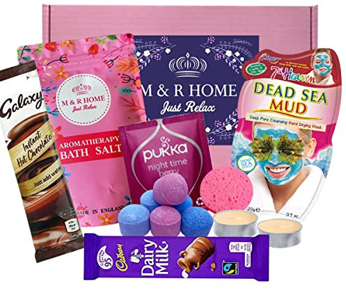 Verwöhnen Sie Geschenke für Frauen,Entspannungs-Badegeschenke,Verwöhnkorb für Frauen,Spa-Geschenk für Jugendliche,Hergestellt in Großbritannien,Pflegepaket für ihren Geburtstag,Pick Me Up Geschenk