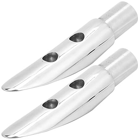 Boot Rail Handlauf, Marine Tubing Handlauf, 22mm Innendurchmesser 316 Edelstahl Handlauf Ende Reling Halterung für Marine Boot 7/8 Zoll Rohr Segelboot Powerboat Handlauf