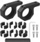 Lot de 2 colliers de serrage en aluminium pour VTT tout-terrain et UTV (choix de 2.5 cm/3.8 cm/4.4 cm/5.1 cm),Kit de fixation pour lampe de hors route,Barre horizontale de toit pour rouleau de cage